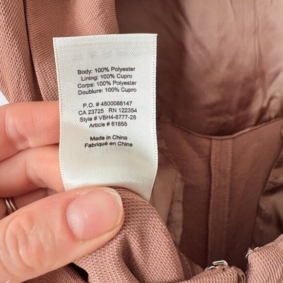 Aritzia Wilfred Ecoulement Jumpsuit Tie Back Nutmeg Brown Size 00 - Picture 11 of 11